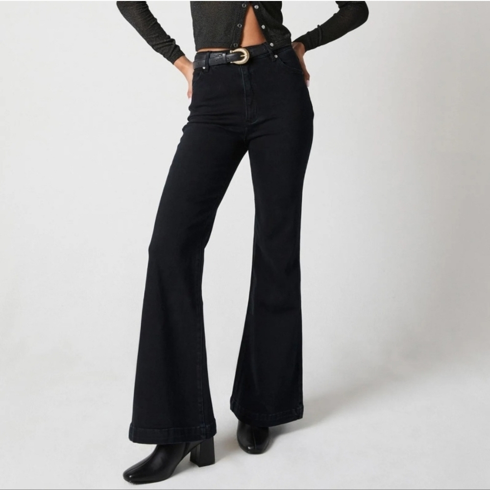 ROLLA'S Women's High Rise Eastcoast Corduroy Stretch Flare Jeans